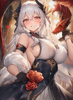  龙，礼服，陷阱和笑着的她